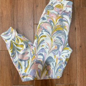 Anthropologie Pastel Patterned Joggers - women’s XS